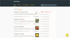 Desktop Screenshot of fruitsname.com